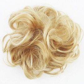 PRETTYSHOP Hairpiece Scrunchy Updo Bridal Hairstyle Voluminous Wavy Messy Bun Blond Mix G30A