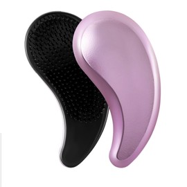 MAEELOU Small Dog Brush- Grooming Tool for Teddy, Yorkies, Maltese, Shih Tzu, Chihuahua - Puppy Hair Brush (Electroplating Purple)