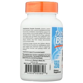 Doctors Best Comprehensive Prostate Formula, Gluten Free, 120 Veggie Capsules (Pack of 1)