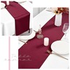 20 Pack Burgundy Table Runners 12 x 72 Inch Satin
