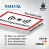 Komma Security Alarmgesichert Sign 30 x 20 cm - Achtung