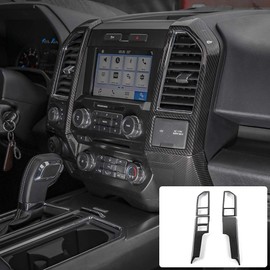 Central Console Dash Panel Trim Accessories for Ford F150 2015 2016 2017 2018 2019 2020 Carbon Fiber Interior Trim Kit