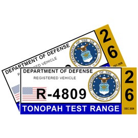 2026 Tonopah Parking Stickers, Set of 2 UFO Area 51