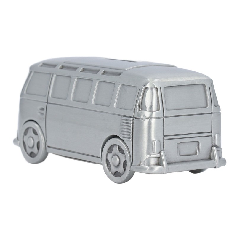 Metal Piggy Bank Bus Shape Cute Alloy Children Money Saving