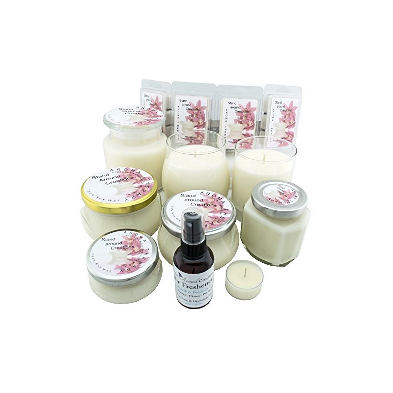 Stand Around Creations Soy Aromatherapy Candle - Scent: Green Leafy