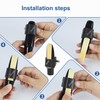 Soprano Saxophone Ligature Fastener, Leather Ligature for Soprano Saxophone Sax