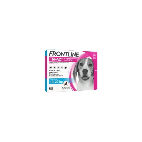 Frontline TRI-ACT Dogs 10-20kg 6 Pipettes