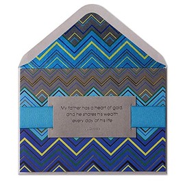Fathers Day Card Chevron with Quote