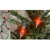 10ft Flickering Flame String Lights Outdoor Indoor, C18/C7 Candlelight Bulb,Retro