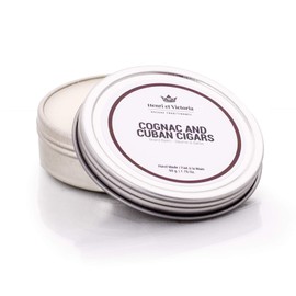 Cognac and Cuban Cigars Beard Balm | Hand made in Canada by Henri et Victoria | Moisturizing, Non Greasy, Simple and Effective Ingredients | 50g (1.76 oz)