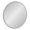 Kate and Laurel Caskill Framed Wall Mirror, 30 Inch Diameter,