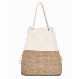 TRIBECA TRIBE - Bolsa de playa grande para mujer, bolsa de playa de viaje, bolsa de playa para mujer, bolsa de playa para mujer, bolsa de playa (beige), Beige, X- Small,Small,Large,Medium, Boho Chic