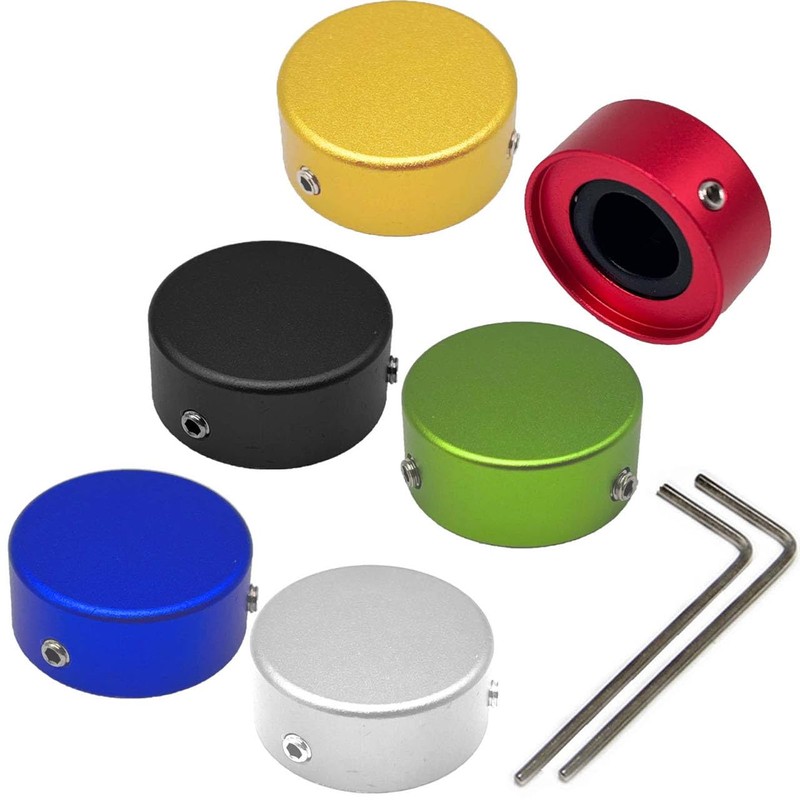 SOLUTEK Solutek Buttons Guitar Pedal Footswitch Toppers Caps - Aluminium