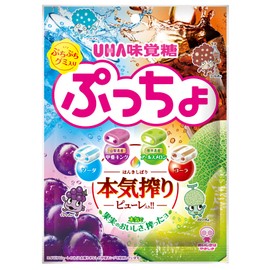 UHA Mikakuto Puccho Bags, 4 Types Assorted, 3.1 oz (88 g) x 6 Bags