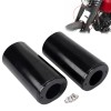 Unbranded Black Fork Tube Slider Covers Fit For Harley Road