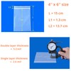 200 Count 4" x 6" Clear Plastic Bags 2.6 Mil