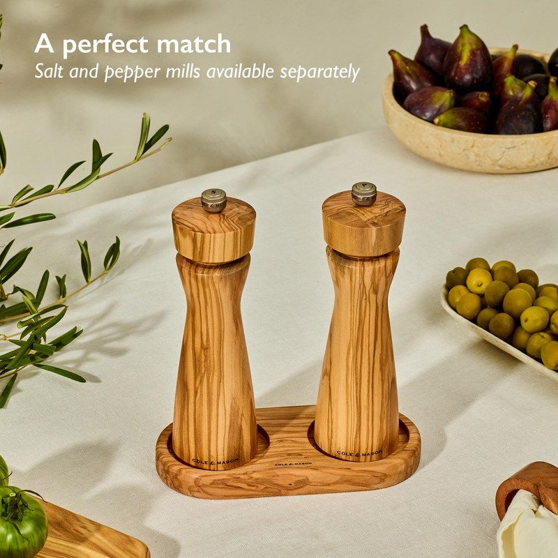 Cole & Mason Portobello Olive Wood Salt and Pepper Mill
