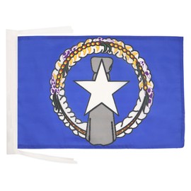 Northern Mariana Islands Flag 18'' x 12'' cords - Northern Mariana Islander SMALL flags 30 x 45cm - Banner 18x12 in - AZ FLAG