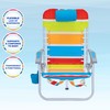 Rio Beach 4-Position Backpack Lace-Up Suspension Folding Beach Chair, Bright