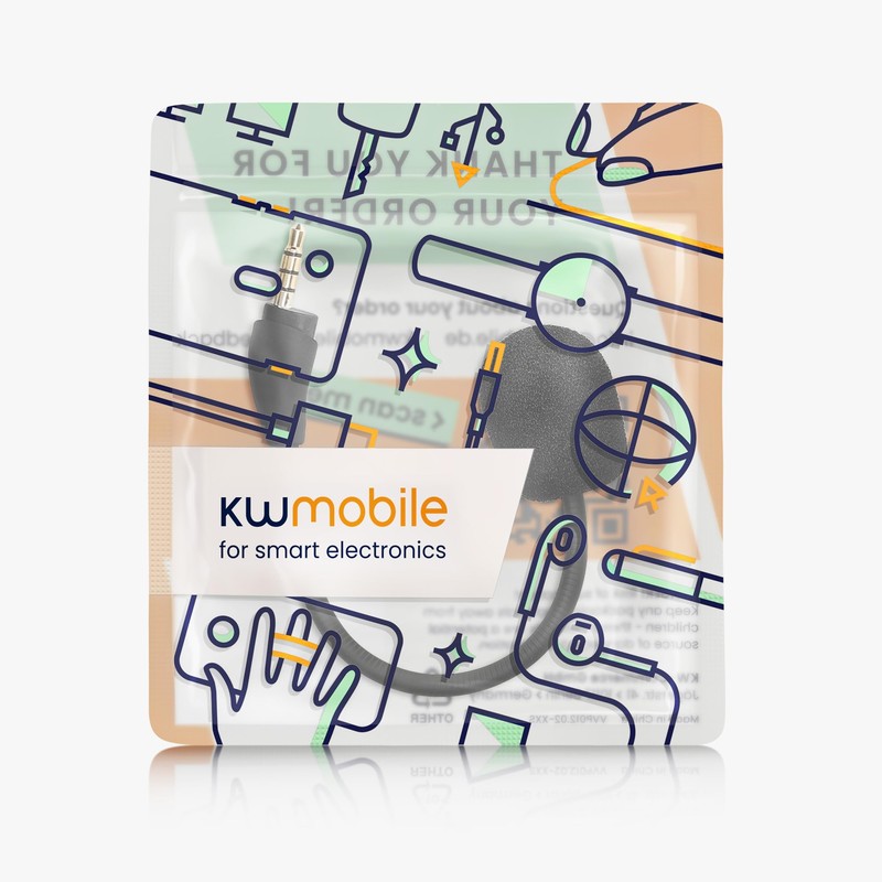 kwmobile Replacement Headphones Microphone Compatible with Kingston HyperX Cloud III