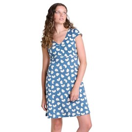 Toad&Co Rosemarie Dress Pacific 1/2 Daisy Print SM