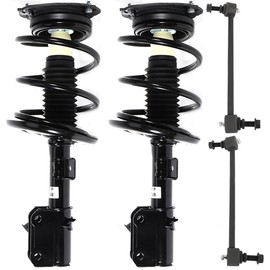 TFGCSG Struts Quick 4PCS Front Complete Strut Spring Assembly Stabilizer Bar Link Kit Fit for 2009-2014 for Nissan Maxima Suspension