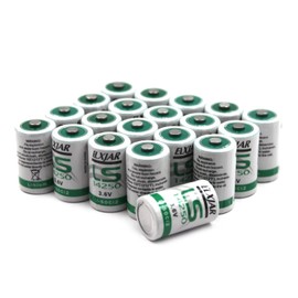 elxjar (20-Pack) 3.6V 1/2AA LS14250 Lithium Battery Replacement for SAFT Water Meter Electricity Meter Gas Meter ER3S ER4 LS14250 TL-2150 TL-5101