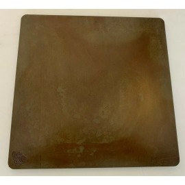 "Handmade" 3/8" Steel Pizza Baking Plate, Seasoned!! 14" x 14" x 3/8" Thick
