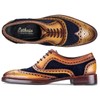 Lethato Wingtip Brogue Oxford - Navy Blue , Navy Blue