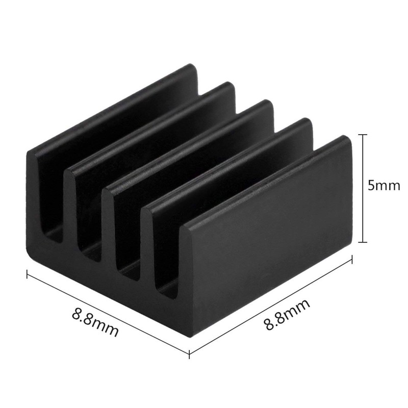 Easycargo 20pcs Small Mini Heatsink Kit + Thermal Conductive Adhesive