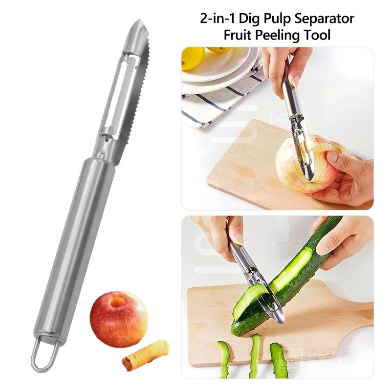 6 Pcs Stainless Steel Fruit Carving Knife Set, Kitchen Fruit