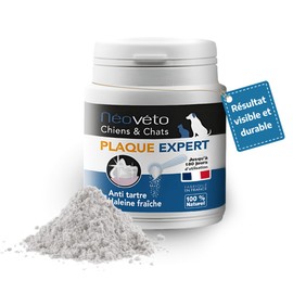 NEOVETO Expert Organic Active Plate - 100g - Tartar, Bad Breath - Natural Dental Care for Dogs and Cats - Up to 100 Days of Healing