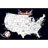 Baseball Stadium Map - Sports Gift for Baseball Fans