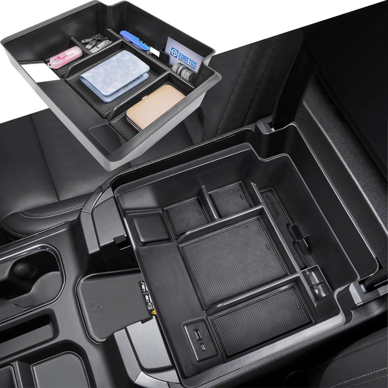 EDBETOS 2022+ Refreshed Full Console Tray Compatible with 2023-2026 GMC