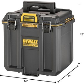 DEWALT TOUGHSYSTEM 2.0 Compact and Durable Deep Toolbox with Removable Dividers (DWST08035)