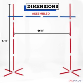Play Platoon Limbo Game for Adults & Kids - Limbo Stick Yard Game Set for Outdoor Luau Party