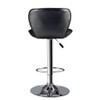 Poundex Bobkona Riggan Set of Two Adjustable PU bar Stool