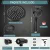 Regadera Telefono Cabezal De Ducha Redonda Baño Kit Con Ducha