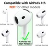 ALXCD Earhooks Eartips Compatible with AirPods 4 4th Gen, 2