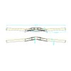 Full Carbon Handlebar Riser MTB Handlebar 25.4 mm 580-700 mm