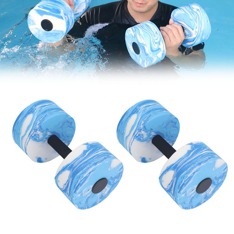 2pcs Water Dumbbell EVA Water Aerobics Weights Dumbbell Strong Buoyancy