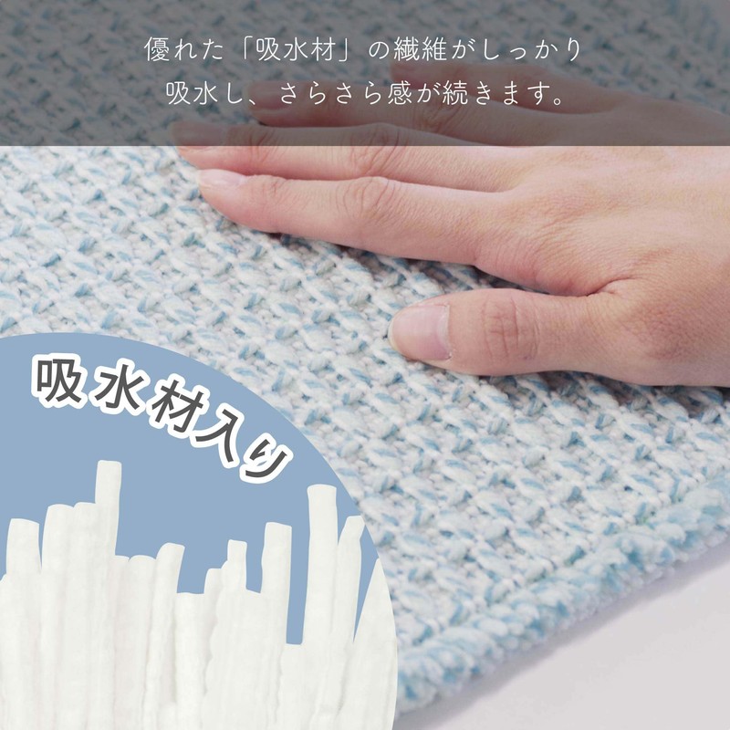 Okato Fluffy Absorbent Kitchen Drainer Mat Ag Antibacterial Convenient for