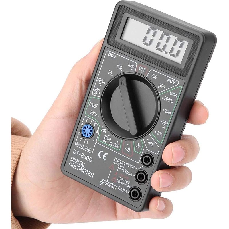 DTY DT-830D Small Digital Multi Tester with Japanese Instruction Manual