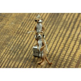 Miniblings Earrings Earrings Erdmann Prairie Dog Zoo Meerkat Rubber