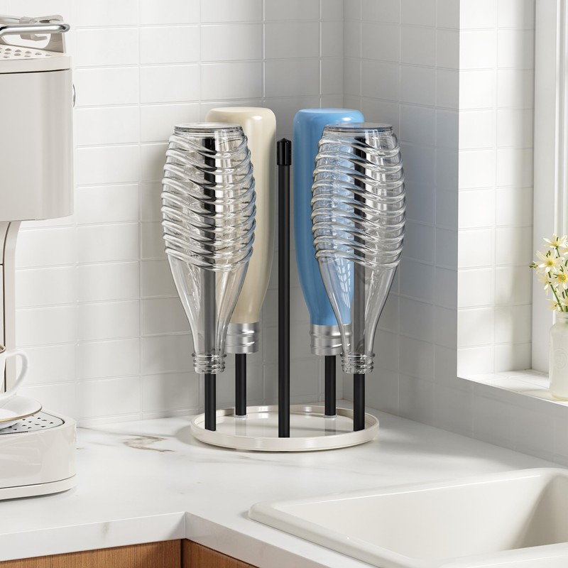 Bottle Holder for SodaStream - Premium Ceramic Drip Holder with