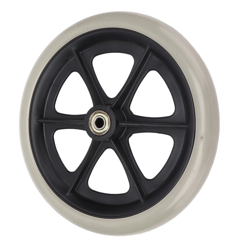 Wheelchair Wheel 8in PU Walker Caster Replacement Skidproof with Ball