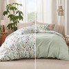 Bedsure Duvet Cover King Size - Reversible Floral Pattern Duvet