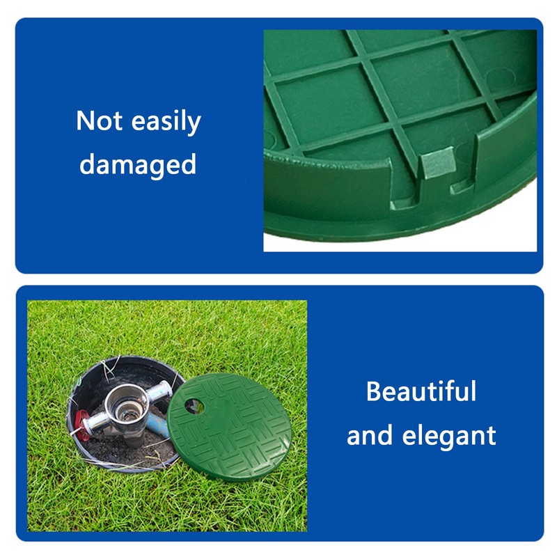 Green Valves Box Covers Lid For Round Sprinkler Systems Irrigation