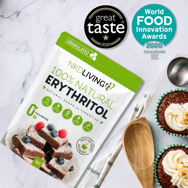 100% Natural Erythritol 300g by NKD Living (Granulated)