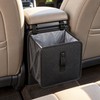 1pc Durable polyester fiber car trash can - Multi-functional folding